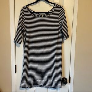 We The Free Black and White 3/4 Sleeve Dress